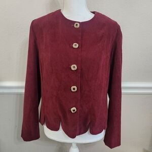 Vintage button down blazer coat size 10P